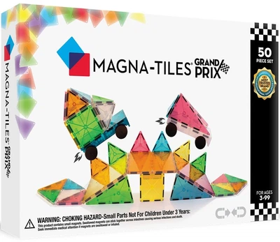 Магнітний конструктор Magna-Tiles Grand Prix Frost 50 елементів 90257 (0631291158509)