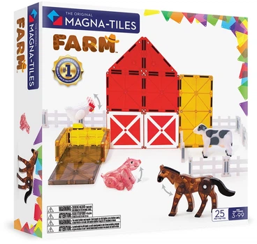 Магнітний конструктор Magna-Tiles Farm 25 елементів 90223 (0850025176095)