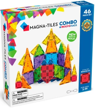Магнітний конструктор Magna-Tiles microMAGS Combo 46 елементів 90293 (0850025176453)