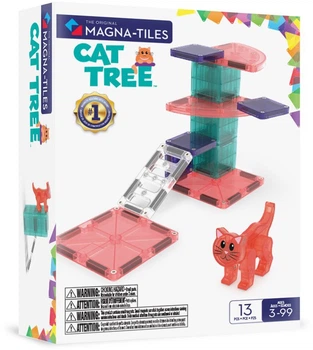 Магнітний конструктор Magna-Tiles Cat Tree 13 елементів 90357F (0850025176576)