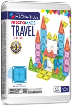 Магнітний конструктор Magna-Tiles Travel Set Deluxe 55 елементів 90365 (0850025176590)