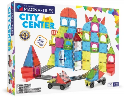 Магнітний конструктор Magna-Tiles City Center 110 елементів 90364F (0850025176552)