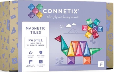 Магнітний конструктор Connetix Pastel Mini Pack 32 елементи CT-P-00032-MI (0850036293248)