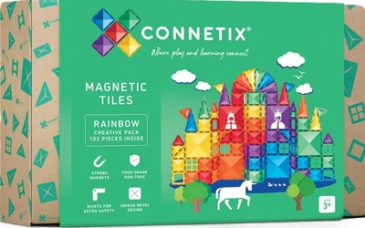 Магнітний конструктор Connetix Rainbow Creative Pack 102 елементи CT-R-00102-CR (0850036293361)