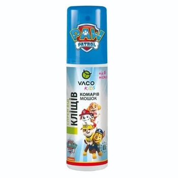 Спрей від комарів та мошок VACO Kids, 100 мл від 6 місяців