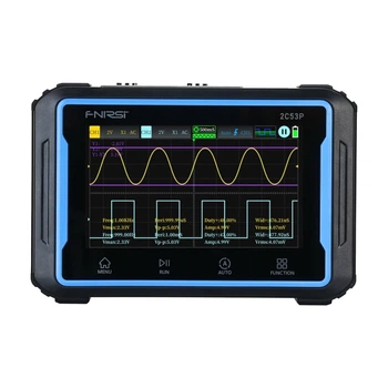 Портативний осцилоскоп FNIRSI 2C53P 3в1 4.3" з сенсорним екраном