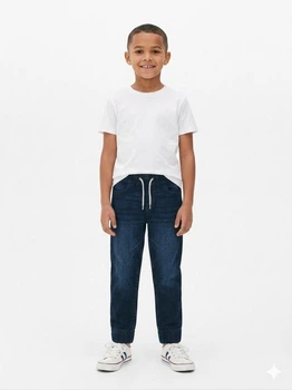Джинси-джогери дитячі Pepperts Denim Felpato 140р Темно-синій (1645)