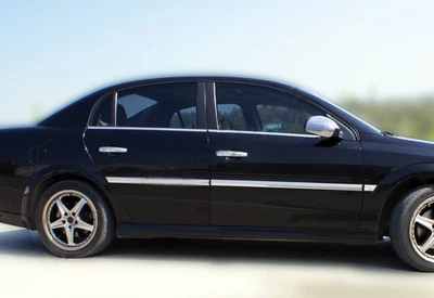 Накладки хромированные на молдинги дверей (4шт, нерж) Opel Vectra C SD/SW 2002-2008, OmsaLine, 5206131