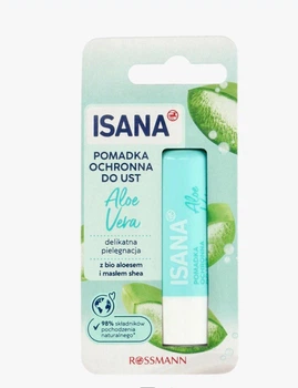 Бальзам для губ с алоэ и маслом ши Isana Lippenpflege aloe 4,8 г