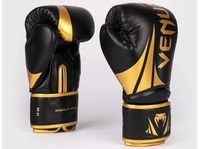 Рукавички боксерські VENUM Challenger 2.5 Boxing Gloves 10 унцій чорний/золотий (6014)