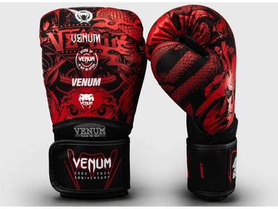 Тренувальні рукавички VENUM 20-th Anniversary Boxing Gloves 12 унцій чорний/червоний (6083)