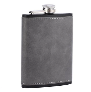 Фляга для напоїв з нержавіючої сталі 200 мл (8oz), сірий (HbP051741)