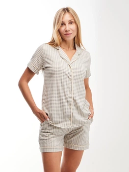 Піжама жіноча Nicoletta 60291 2XL Бежевий shop (2000999632815)
