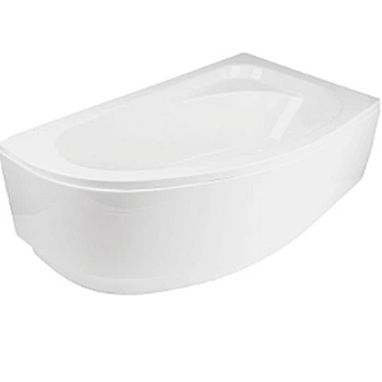 Ванна Besco Cornea акриловая асимметричная 150х100 см R с ногами и панелью (А0050980)