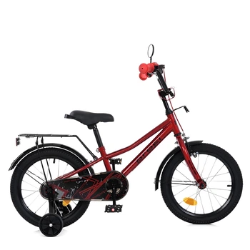 Велосипед детский Profi MB 16011 PRIME, стальная рама, надувные резиновые колеса 16", красный