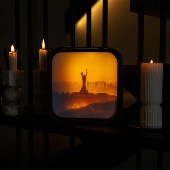 Декоративный деревянный LED-ночник «Стража Света» EnjoyTheWood, тёплая подсветка