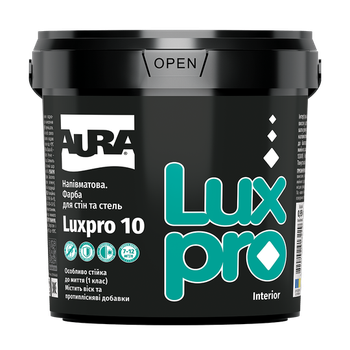 Краска для кухонь и ванных комнат Aura Luxpro 10 0,95л