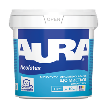 Износостойкая интерьерная краска Aura Neolatex 1л