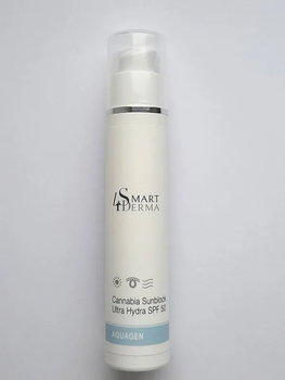 Крем сонцезахисний для обличчя SPF50 Smart4Derma з олією канабісу зволожувальний матуючий проти фотостаріння 50 мл