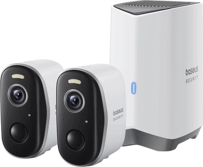 Комплект відеоспостереження Baseus Security N1 2K 2-Cam Kit White (S0TW002131)