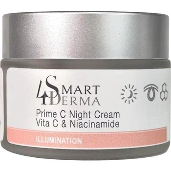 Антиоксидантный восстанавливающий ночной крем для всех типов кожи Smart4Derma Prime C Night Cream Vita C & Niacinamide 50 мл