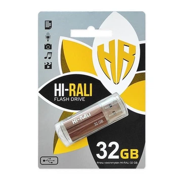 Флешка USB 32GB Hi-Rali Corsair бронза