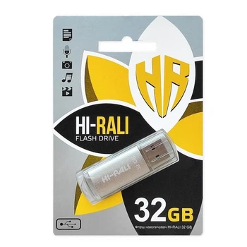 Флеш память/флеш накопитель 32GB HI-RALI Rocket серебро