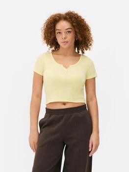Топ Primark жовтий NRFYW971 XS
