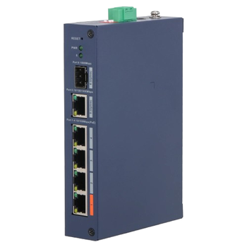 Управляемый коммутатор Dahua DH-CHS4106-4ET-60 настольный 4-портовый PoE 2–65 Вт
