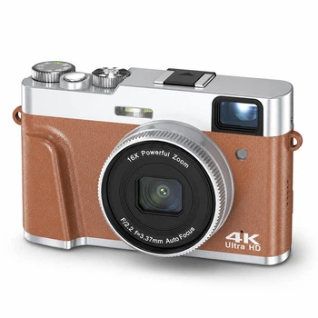 Компактний цифровий фотоапарат DC202L 4K з автофокусом, спалахом та 16x зумом