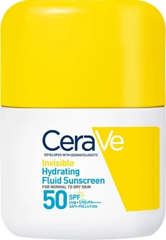 Сонцезахисний флюїд для обличчя CeraVe Invisible Moisturizing SPF50 50 мл (3337875945660)