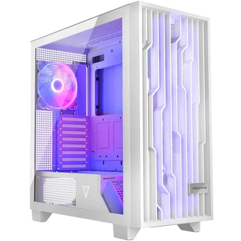 Корпус Modecom VOLCANO PERUN APEX ARGB MIDI WHITE 4x140mm fans USB 3.0x2+TYPE-C без БЖ ATX (AT-PERUN-4F-ARGB-20-00000)
