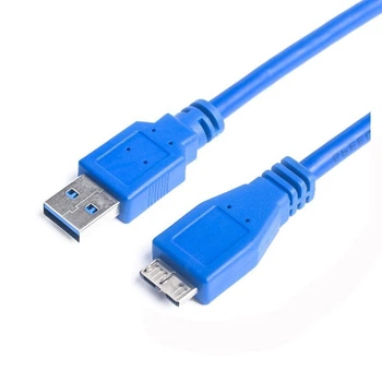 Кабель Prologix для внешних жёстких дисков USB-A 3.0 для USB Micro-B 3 м, 5 Гбит/с, синий (PR-USB-P-12-30-3m)_бн (PR-USB-P-12-30-3m_бн)