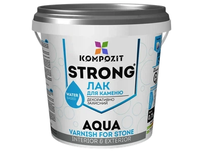 Лак для камня Kompozit Strong aqua прозрачный 2,5 л