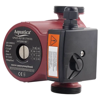 Циркуляционный насос Aquatica 100 Вт H 6 м Q 75 л/мин + гайки 1" (774133)