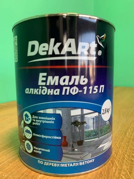 Эмаль DekArt ПФ-115 Зеленая 2,8 кг