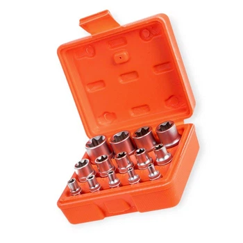 Набор головок TORX 1/4", 3/8", 1/2" 14шт, Е4-Е24 CrV (пластиковый кейс) ALLOID