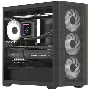 Корпус для ПК AeroCool D301A-G-BK-v2 Black (ACCS-DS03043.11)