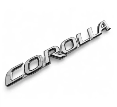 Эмблема надпись Corolla для Toyota Хром 177х22мм металл (на скотче)