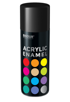 Эмаль аэрозольная акриловая Biodur Acrylic RAL 9005 чёрная глянцевая 400 мл