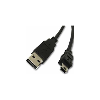 Кабель USB 2.0 AM — miniUSB (5P), 1.8 м, чорний, Atcom, феритовий фільтр (3794)