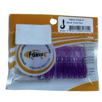 Силіконова приманка FishUp Fancy Grub 2" (10pcs.), #014 - Violet/Blue,10015103