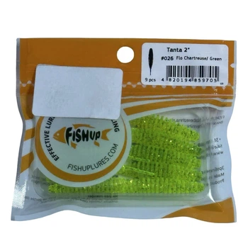 Силіконова приманка FishUp Tanta 2" (9pcs.), #026 - Flo Chartreuse/Green,10068119