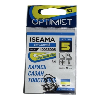 Крючок Optimist Iseama BN № 5,40036005