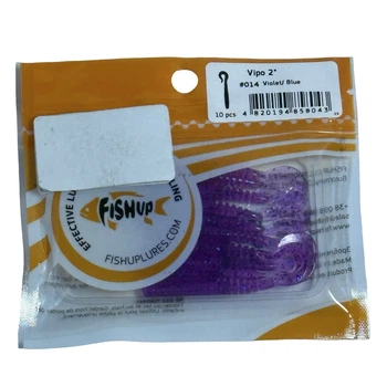 Силіконова приманка FishUp Vipo 2" (10pcs.), #014 - Violet/Blue,10061103