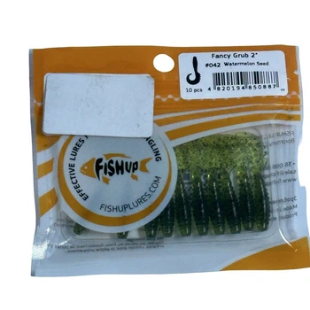 Силіконова приманка FishUp Fancy Grub 2" (10pcs.), #042 - Watermelon Seed,10015109