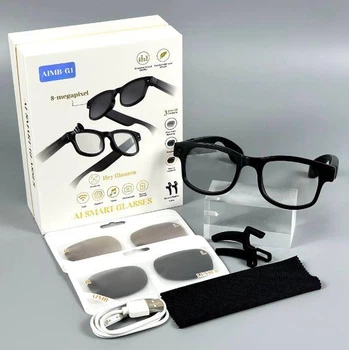 Смарт-окуляри Smart AI Glasses AIMB-G1 з фото та відеозйомкою 8MP-камера (Memory 32Gb)