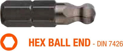 Біти USH Industry HEX 4K x 25 мм BallEnd 5 шт UUSE0012972