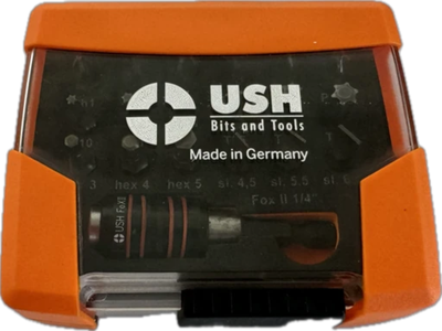 Набор бит USH Industry PH PZ SL TORX HEX с магнитным держателем 19 предметов U0004600