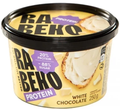 Протеїнова паста Rabeko Products Protein Pasta 250 г White Chocolate (5413285000989)